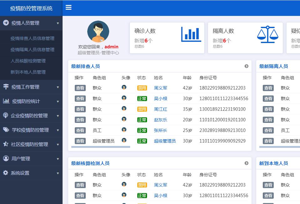 防控系统主界面 防控系统主界面
